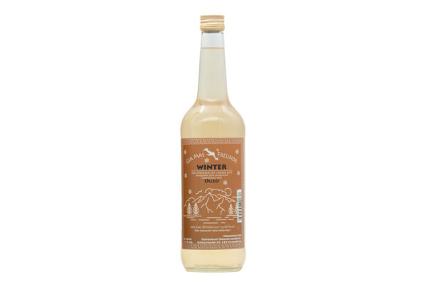 “Winter Ouzo” Winterliche Anis Spirituose Hergestellt mit Ouzo